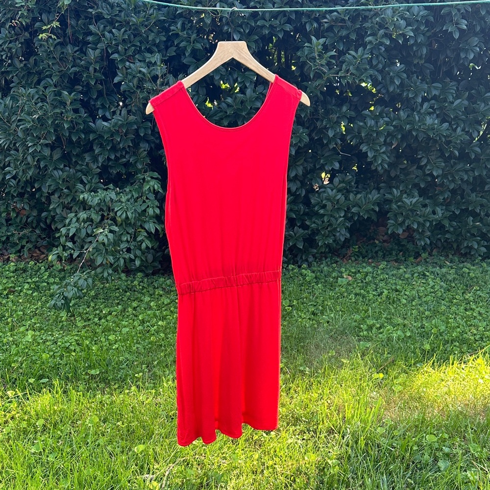 Athleta Red Sleeveless Dress
